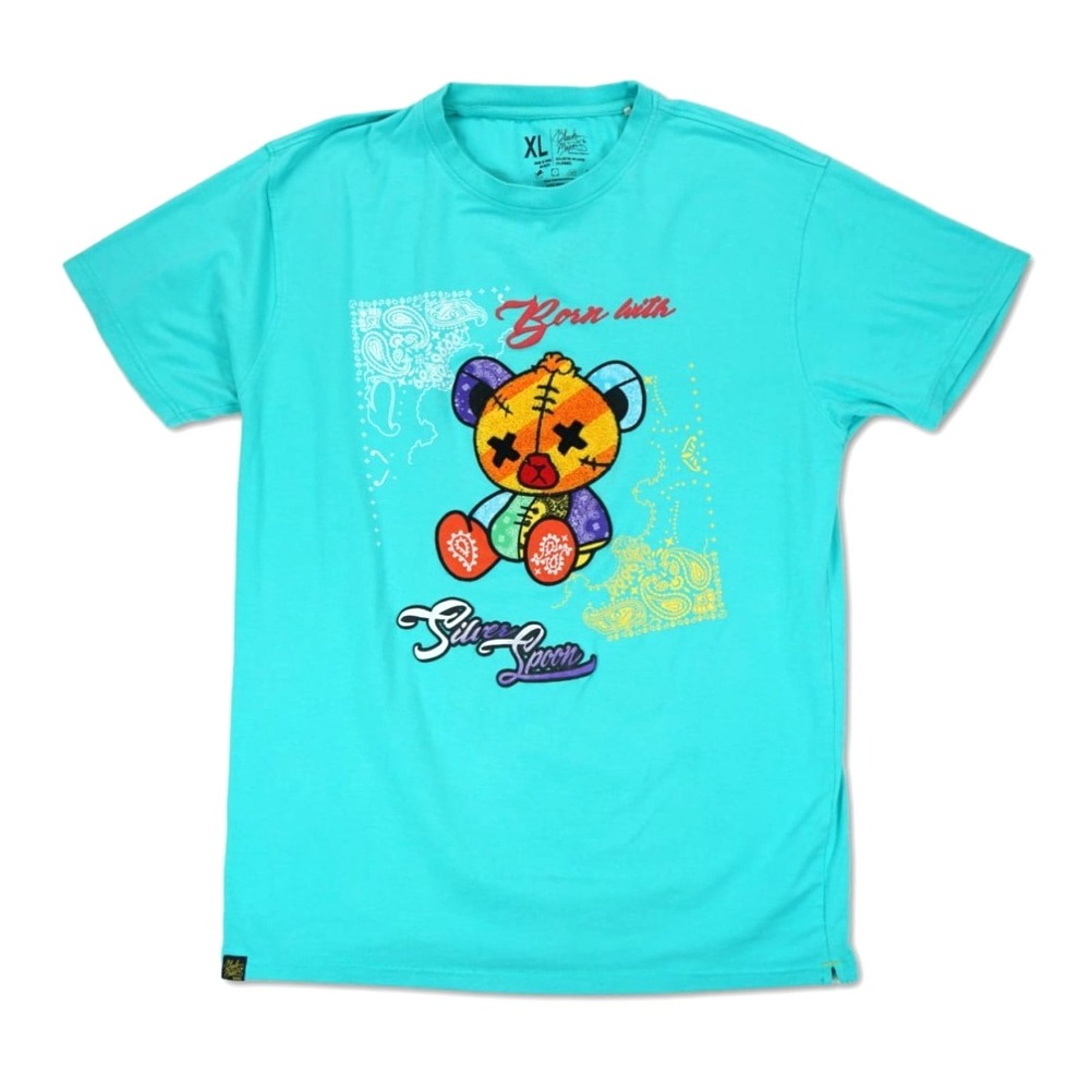Bleeker And‎ Mercer Born With Silver Spoon T Shirt Men's Size XL Embroidered